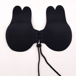 Invisible silicone bra patch breast lift pad Silicon Nipples cover rabbit ear Chest Patches 5 Colours