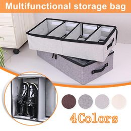 Pocket Foldable Shoe Box Handbag Organiser For Wardrobe Closet Transparent Storage Bag Door Wall Clear Sundry Bags