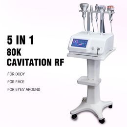 Professional Ultrasound 6 In 1 80k Cavitation Body Slimming Radio Frequency Vacuum Liposlim Machine Skin Tightening Device