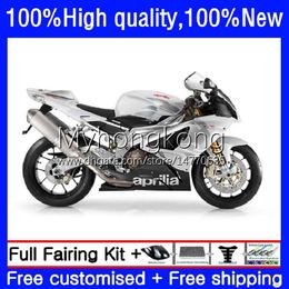 Body Kit For Aprilia RSV1000R Mille White silver RV60 RSV 1000 R 1000R 2003 2004 2005 2006 Cowling 9No.84 RSV1000RR RSV1000 RSV-1000 R RR 03 04 05 06 Motorcycle Fairing