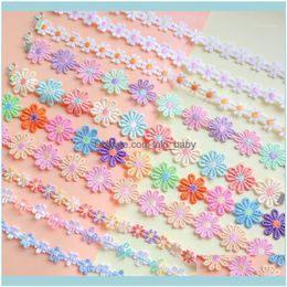 Chokers & Pendants Jewelrychokers Korean Style Cute Romantic Flower Lace Choker Necklace For Women Girl Fabric Rope Chain Necklaces Collares