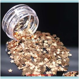 Salon Health & Beautygold Colour Sequins Nail Art Glitter Flakes Uv Gel Polish Star Heart Flower Paillette Decor Tools Stars Drop Delivery 20