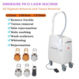 Picosecond tattoo removal machine 6 probes yag lasers for sale pigmentation removals machines ce certification