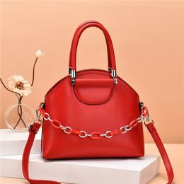 Women Tote Bag Designer Handbag Shell Shaped Shoulder Bags Chain Messenger Cross body Packs PU Leather Lady Shopping Purse 8 Colours Choose