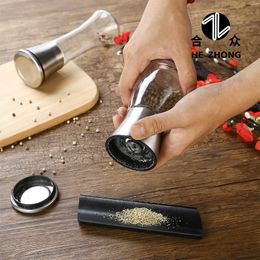 304 Stainless Steel Pepper Grinder Household Manual Grinder Kitchen Glass Grinder Bottle