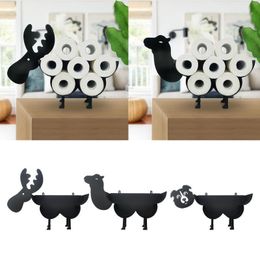 Toilet Paper Holders Adorable Black Roll Holder Stand Bathroom Accessories Figure