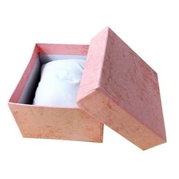 cardboard watch box Australia - Watch Boxes & Cases Jewellery Gift Box Paper Cardboard With Pillow Storage Case Colors