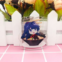 Honkai Impact 3 Keychain Women Raiden Mei Key Chain Man Anime Cute Acrylic Key Holder for Bags Creative Fashion Metal Porte Clef