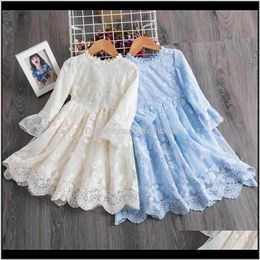 Dresses Baby Clothing Baby, Kids & Maternity Drop Delivery 2021 Flower Autumn Winter Full Sleeves For Girls Casual Dress Girl Princess Year H