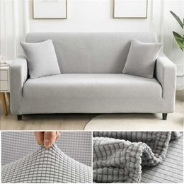 Thick Fabric Velvet Sofa Covers for Living Room Protector Jacquard Couch Cover Corner Slipcover L shape Home Decor 1PC 211116