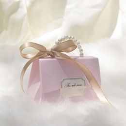 Gift Wrap European Romantic Pearl Portable Box Wedding Favour Candy Boxes Carton Birthday Party Bag DIY Wrapping Supplies