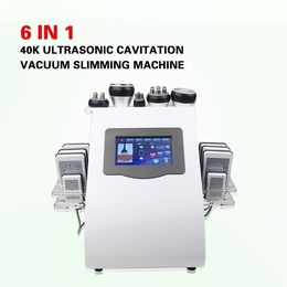 2021 Portable 40K 6 in 1 RF Cavitation Lipo Laser Diode Slimming Lipolysis Machine for Skin Lifting Cellulite Reduction