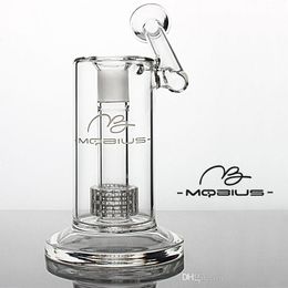 Mobius glass bong Hookah water pipes matrix Perc Heady dab rigs chicha Unique Glass Water Bongs Smoking Glass Pipe 18mm joint