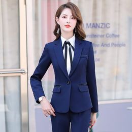Chaqueta Azul Trajes De Pantalón Negro Oferta Online | DHgate.com