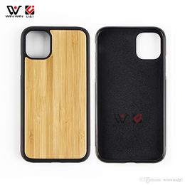 Shockproof Phone Cases For iPhone 6 7 8 Plus X XS XR11 12 Pro Max Wooden TPU Custom Design LOGO Smooth Back Cover Fashion Luxury 2021
