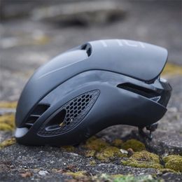 Casco da ciclismo Aero TT ciclismo Bici da strada sicurezza di guida Triathlon cronometro MTB Capacete de bicicleta 220309