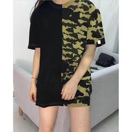 Men Summer Camouflage Style Short Sleeve Male Extended Casual Clothing Man Print T-shirt Trendy T-shirt Fashion Quick Dry Tops