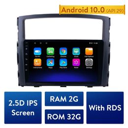Android 10.0 Car dvd GPS Navigation Radio Player For Mitsubishi PAJERO 4 2006-2014 9 inch Head Unit support DVR