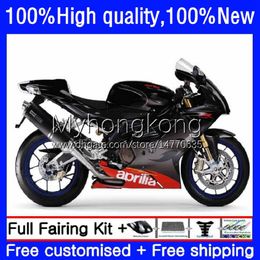 Body Kit For Aprilia RSV1000R Mille RV60 RSV 1000 R 1000R 2003 2004 2005 2006 Cowling 9No.94 RSV1000RR RSV1000 RSV-1000 R RR 03 04 05 06 Motorcycle Fairing Gloss blk hot