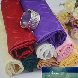 Napkin Rings Stitched Pattern Folded Flower El Kerchief Kou Shui Bu Western Restaurant Placemat Cloth Wiping Towel Wh1