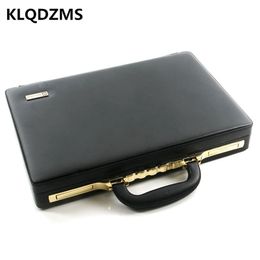 KLQDZMS Men's Password Box PU Handbag Briefcases Password Bags Office Business Laptop-Bag Multifunctional Password Box 211129