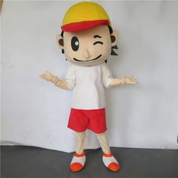Hallowee Boy Mascot Costume Top Quality Cartoon Anime theme character Carnival Adult Unisex Dress Christmas Birthday Party Outdoor Outfit