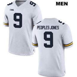 Custom 009 Youth women Michigan Wolverines Donovan Peoples-Jones #9 Football Jersey size s-5XL or custom any name or number jersey