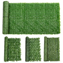 100x300cm Green Grass Artificial Turf Plants Garden Ornament Plastic Lawns Carpet Wall Balcony Cane Fence For Home Deco