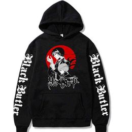 Anime Black Butler Hoodies Men Women Streetwear Pullover Harajuku Hip Hop Hoodie Sweatshirt Clothes H1227