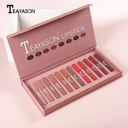 12 Lipsticks Velvet Air Lipstick Set Matte Long Lasting Moisturising And Waterproof Professional Makeup TSLM1