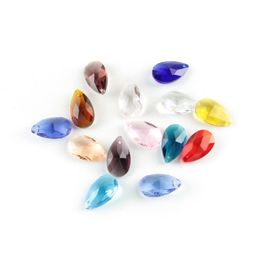 parts for jewelry Canada - Chandelier Crystal 22mm Teardrop Pendants Mix Color 500pcs For Home Wedding Jewelry Parts DIY