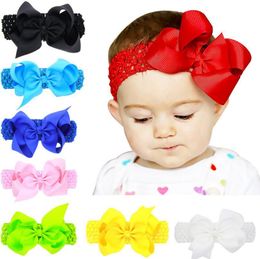 order wholesale hair UK - Children's headband headdress, bow medium wide hairband mix order Hair Jewelry