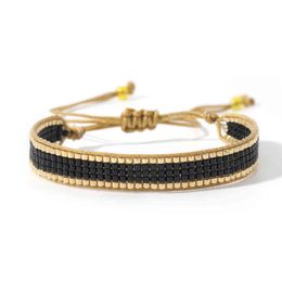 Arrival Miyuki Bracelets&bangles Turkish Jewelry Black Chain Pulseras Lucky Cuff Beaded Bracelets Women Handmade