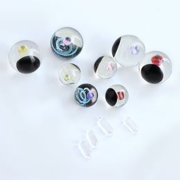 DHL!!! Beracky Glass Universe Smoking Terp Slurper Pearls Set With 14mm 20mm Solid Marble Quartz Pill For Slurpers Nails Water Bongs Dab Rigs