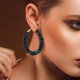 Dangle & Chandelier BICUX 2021 Vintage Korean Big Earrings For Women Female Fashion Gold Drop Geometric Earings Jewellery