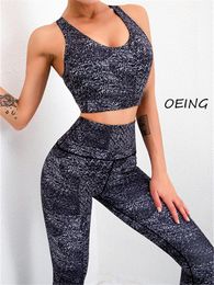 Yoga Outfit ENTgoing Plus Size Set Leggings Women Fitness Suit For Clothes 2 Pc