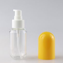 40ml 60ml Cosmetic Spray bottle Face Fine Atomizer Lotion Bottles Empty Refillable tube yellow and purple color