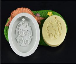 Cake Tools DIY Oval Leaf Shape Silicone Mould Candle Chocolate Candy Soap Cookies