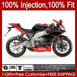 Injection Body For Aprilia RSV4 RSV-1000 RSV 1000 R RSV1000R 39No.13 RSV1000 R RR 09 10 11 12 13 14 15 RSV1000RR 2009 2010 2011 2012 2013 2014 2015 Fairing red silvery stock