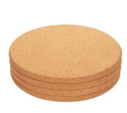 2021 Classic Round Plain Cork Coasters Drink Wine Mats Cork Mats Drink Wine Mat 10cm Diameter For Wedding Party Gift