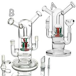 12.5 inch special glass hookah with 14 mm double connector