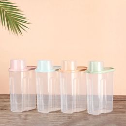 Bakeey PP Food Storage Box Plastic Clear Container Set with Pour Lids Kitchen Storage Bottles Jars Dried Grains Tank