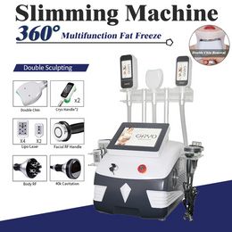 360 Degree Fat Freezing Slimming Machine Cryolipolysis Cryotherapy Radio Frequency 40KHZ Cavitation Cryo Body Loss Weight Equipment