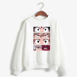 My Hero Academia Eyes Boku Hoodie Sweatshirts Tops Y0809