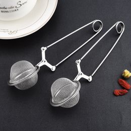 Stainless Steel Tea Infuser Creative Sphere Mesh Tea Strainer Tools Coffee Philtre Handle Diffuser Strainers Kitchen Tool