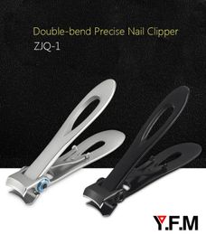 Y.F.M® ZJQ-1 Dual-bend Nail Clipper Finger Toenails Cutter File Pusher Manicure Pedicure Tools Kits - Silver