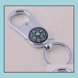Openers Kitchen Tools Kitchen, Dining & Bar Home Garden Alloy Nautical Helm Compass Key Ring Bottle Opener Fashion Aessories Chains Charms K