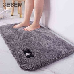 GESEW Toilet Door Absorbent Cake Velvet Mat Flood Carpet Bedroom Point Plastic Non-Slip Foot Pad Household Bath Rug Kitchen Mat 211109