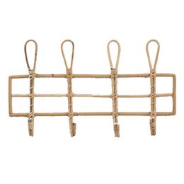 Hooks & Rails 94PF Handmade Rattan Wall Garments Organiser Rack Clothes Hat Hanging Holder