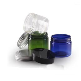 5pcs 50g PET jar Wide mouth bottle (with inner lid) Aluminium cover cream bottle Plastic cream box Cosmetic bottling BQ0351